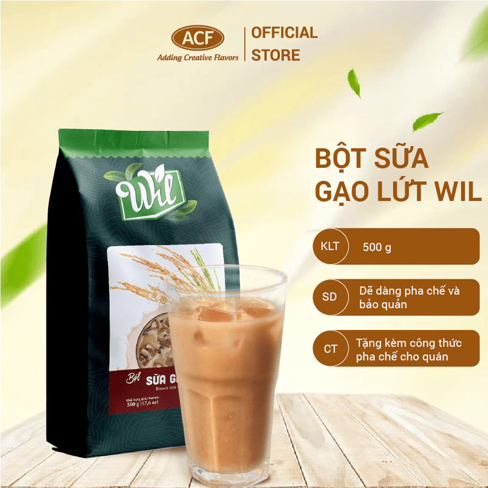 Bột sữa gạo lứt Wil 500g