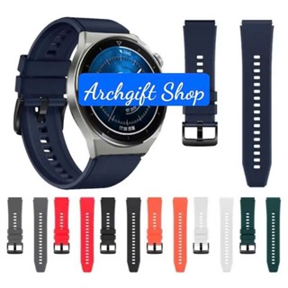 Dây silicon 22mm khoá màu đen dành cho đồng hồ Huawei GT3 Pro 46mm