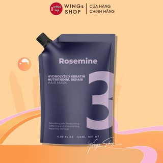  Mặt Nạ Ủ Tóc Rosemine Dưỡng Tóc Phục Hồi Và Ngăn Ngừa Tóc Gãy Rụng 120ml | Wings Shop 