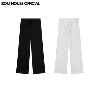 Quần Ống Rộng Nữ BOM HOUSE Vải Nỉ 2 Da Cao Cấp Dáng Suông Trendy QS02 