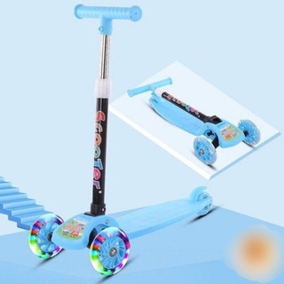 [Freeship] Xe trượt Scooter bánh xe phát sáng tự động cho bé