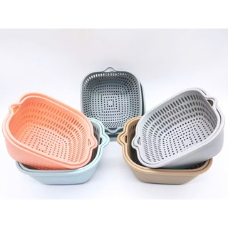 Bộ Thau Rổ Nhựa Châu Hưng Màu Sắc Trang Nhã Tiện Lợi