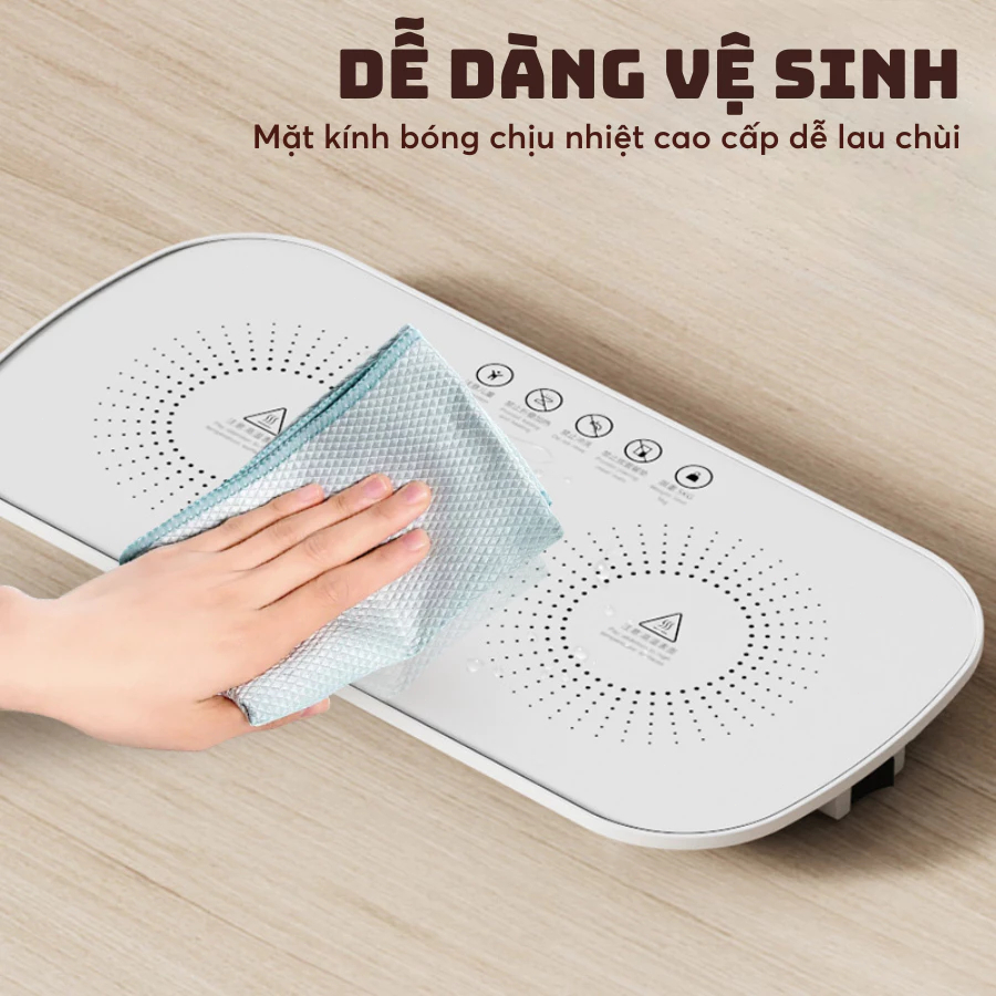 Khay Giữ Nóng Đồ Ăn Mặt Kính Cường Lực, Chân Đế Điện, Phù Hợp Để Hâm Trà, Cafe, Sữa, Có Free Ship