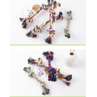 Dây Thừng Đồ Chơi Cho Chó, Dây Bông Bện Xương Cho Chó Con Mọc Răng Nhai Gặm 17cm, 32cm Cherie Petshop