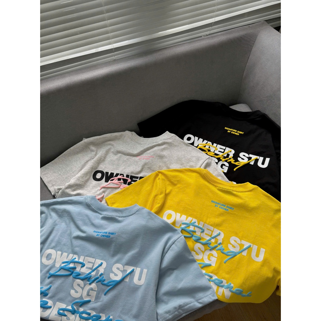 Áo Thun Local Brand BEHIND OWNER Tee Owner In Nổi - Form Rộng Top Cổ Tròn