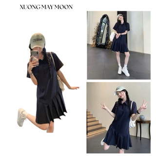 Váy Polo , Đầm Polo Chân Xếp Ly Dáng Ngắn Chất Cotton Thiết kế Trẻ Trung Năng Động Mẫu Mới Trong Năm