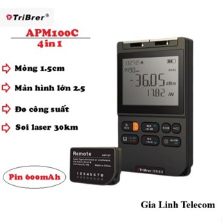 Máy đo công suất quang TriBrer APM100 4in1 laser 30km - test LAN