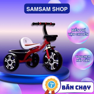 Xe Đạp 3 Bánh Cho Bé Yêu 2-5 Tuổi - Ghế Da Êm Ái, Giỏ & Hộp Đựng Đồ, Thiết Kế An Toàn