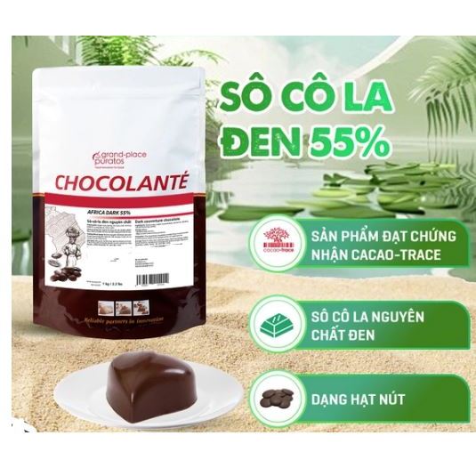 Socola Puratos hạt nút 55% gói 1kg