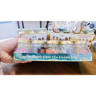 KHAY QUÀ 10 hũ yến LAMIE - SET 1 VỊ - TẶNG KÈM TÚI NILON THƯƠNG HIỆU [6,5GR YẾN/HŨ]