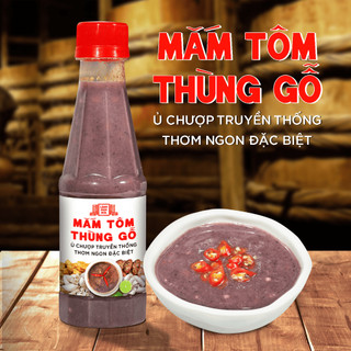  Mắm tôm thùng gỗ Làng Chài Xưa chai nhựa 260g ủ chượp truyền thống thơm ngon đặc biệt 