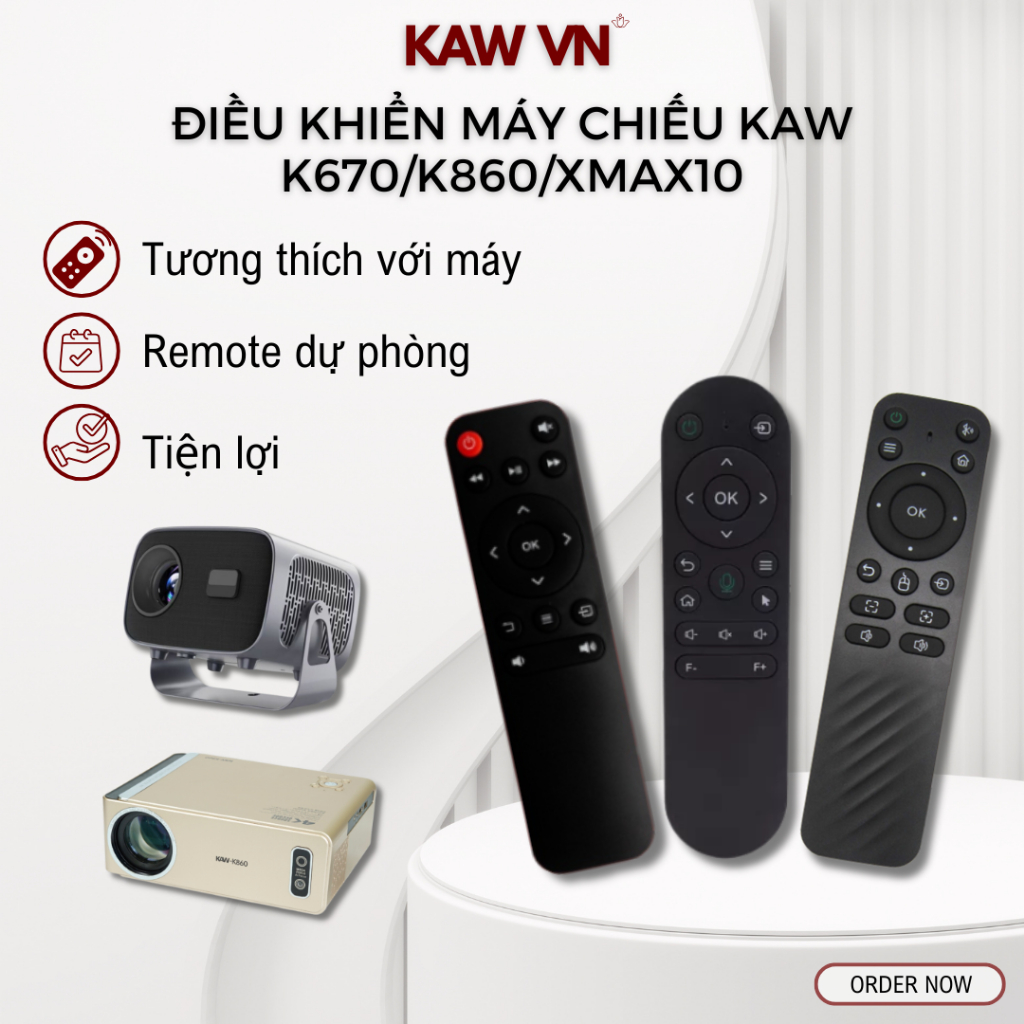 Điều Khiển/Remote Máy Chiếu KAW K670, K860, XMAX10