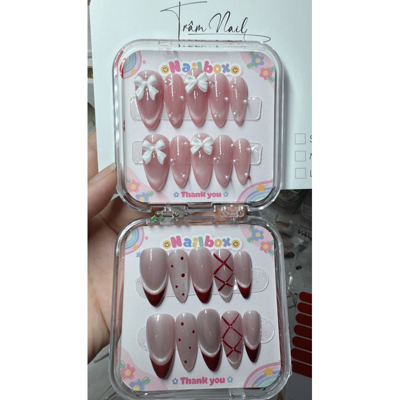 Nail box thiết kế Mắt Mèo Bầu tròn B46