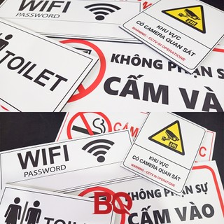 Biển Chỉ Dẫn Lối Thoát Exit Gắn Tường