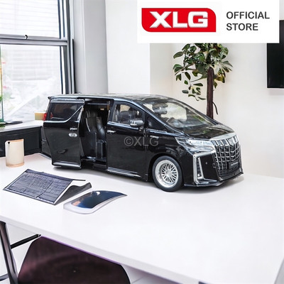 Mô hình xe Toyota Alphard 1:18 hợp kim cao cấp có đèn âm thanh tự động lên kính mở cửa