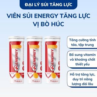 Viên Sủi Energy Tăng Lực Vị Bò Húc Bổ Sung Các Vitamin Khoáng Chất Giúp Tăng Cường Sự Tỉnh Táo Tập Trung( Tuýp 10 viên)
