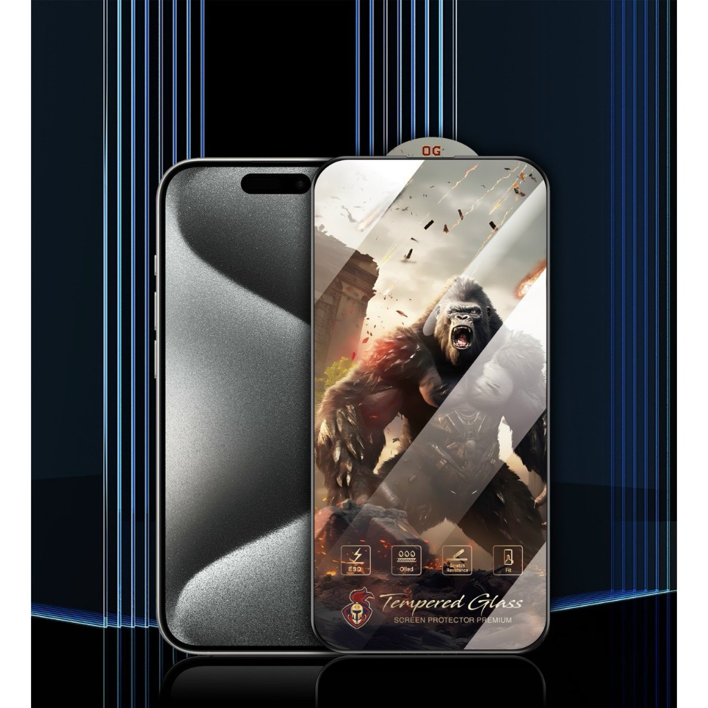 Cường lực Tecno Spark Go 1 Cowcase chiến binh full màn | Miếng kính dán bảo vệ màn hình cho Tecno | BigBuy360 - bigbuy360.vn