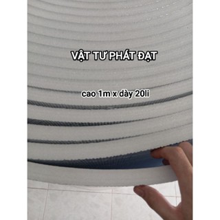 Cách nhiệt 1 mặt bạc dày 3li - 5li - 10li - 20li x khổ cao 1m chống nóng mái tôn mái nhà, cách âm phòng...