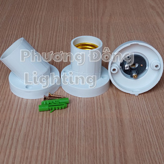 Đuôi Đèn Xoay Thẳng - Xéo Đa Năng E27
