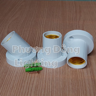 Đuôi Đèn Xoay Thẳng - Xéo Đa Năng E27
