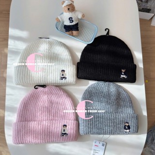 [auth đủ bill] WHOAU, SPAO - Nón len beanie gấu siêu xinh