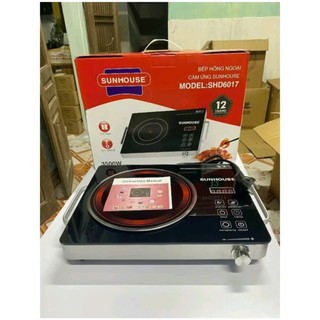  Bếp Hồng Ngoại 6017 Cảm Ứng Cao Cấp Công Suất 3500W Mặt Kính Chịu Nhiệt Dùng Mọi Loại Nồi 
