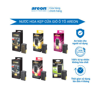 Nước Hoa Kẹp CỬA GIÓ ĐIỀU HÒA AREON Sport Lux -  Nước hoa xe hơi Cao Cấp