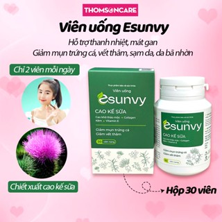Viên uống ngừa mụn Esunvy - mát gan từ Thảo dược, giảm mụn trứng cá, mụn bọc, đầu đen, da dầu - Thomsoncare