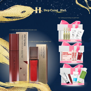 [QUÀ TỪ ĐƠN 399K/CHÍNH HÃNG MẪU MỚI] Son Kem Lì PHYTOTREE TWENTY FOUR HOUR VELVET TINT/ GLOSSY LIP TINT 24h