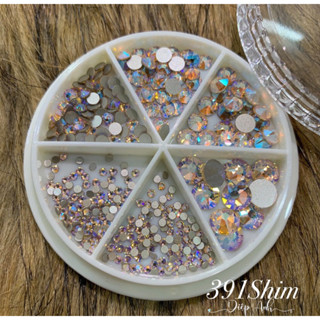  Đá swarovski Áo màu 391shim lẻ sz 5-9-12-16 