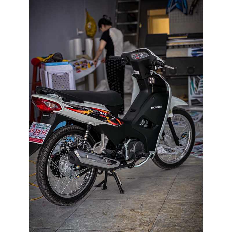 tem chế Wave 110 2025 nano MX dán được tất cả màu xe- Tem in vi tính cao cấp