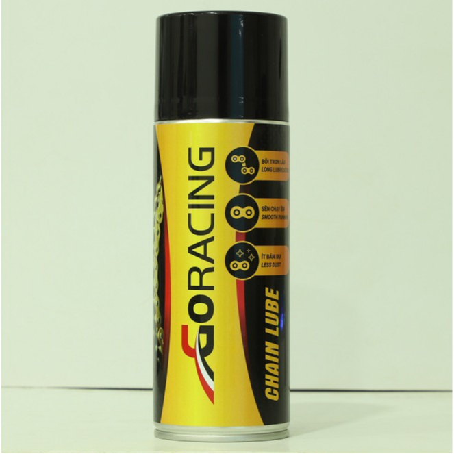 Chai xịt bôi trơn sên GoRacing, Chai dưỡng sên GoRacing (400ml) 340001
