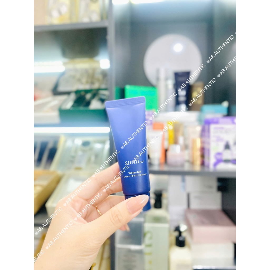 Sữa rửa mặt kiềm dầu, thu nhỏ lỗ chân lông Sum xanh Water-full Foam Cleanser 40ML - AB AUTHENTIC