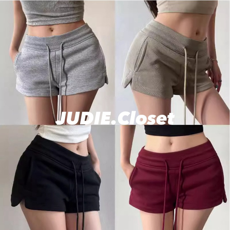 Quần Đùi Nữ Cạp Chun, Quần Short Nữ Dáng Thể Thao Có Dây Rút Quần Đùi Cạp Cao Dáng Ôm Xuân Hè JUDIE.Closet | BigBuy360 - bigbuy360.vn