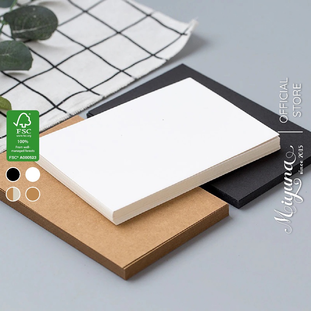 10 Tờ Giấy Kraft A4 A3 A2 MIYUNA 120gsm 150gsm - giấy kraft FSC làm mỹ thuật, Love Box, photo book
