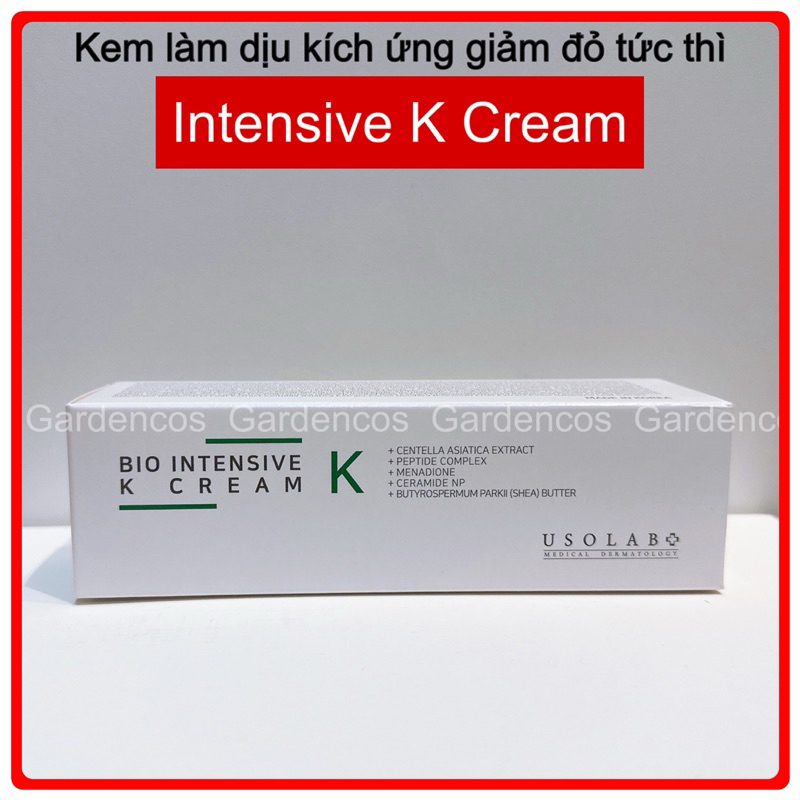 Usolab Bio Intensive K Cream Kem dưỡng làm dịu tức thì Vitamin K Cream Usolab 50ml - Gardencos