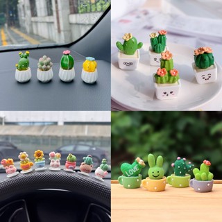  Bộ sưu tập mô hình chậu cây xương rồng sen đá tí hon dễ thương tiểu cảnh mini bày bàn làm việc bàn học taplo ô tô 