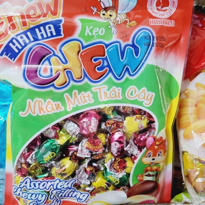 Kẹo chew nhân mứt trái cây Hải Hà 350g