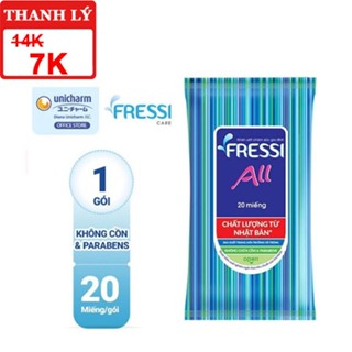 [THANH LÝ] Khăn ướt chăm sóc gia đình Fressi All Care - Gói 20 miếng