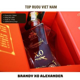 Hộp Quà Tết Brandy XO Pháp Alexander 700ml [Chính Hãng] [Top Rượu VN]