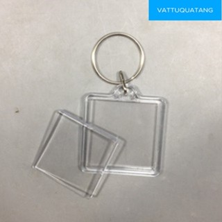 10 Phôi móc khóa mica  - Phôi móc khóa nhựa 2 mặt - Sỉ/Lẻ -Phôi móc khóa 2 mặt nhiều kiểu dáng