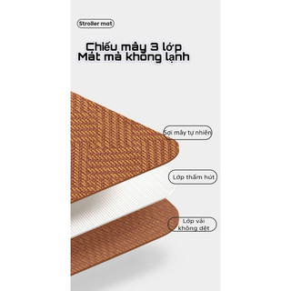 Chiếu mây điều hoà lót xe đẩy cho bé