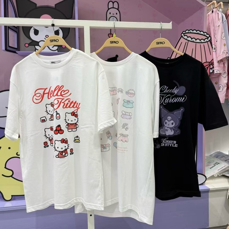 Có sẵn - Áo thun Spao x Sanrio