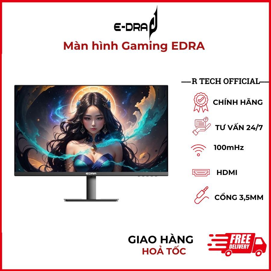 Màn hình gaming EDRA - EGM22F100H/ EGM24F100H/ EGM27F100H, tấm nền IPS 100Hz - Bảo hành 2 năm