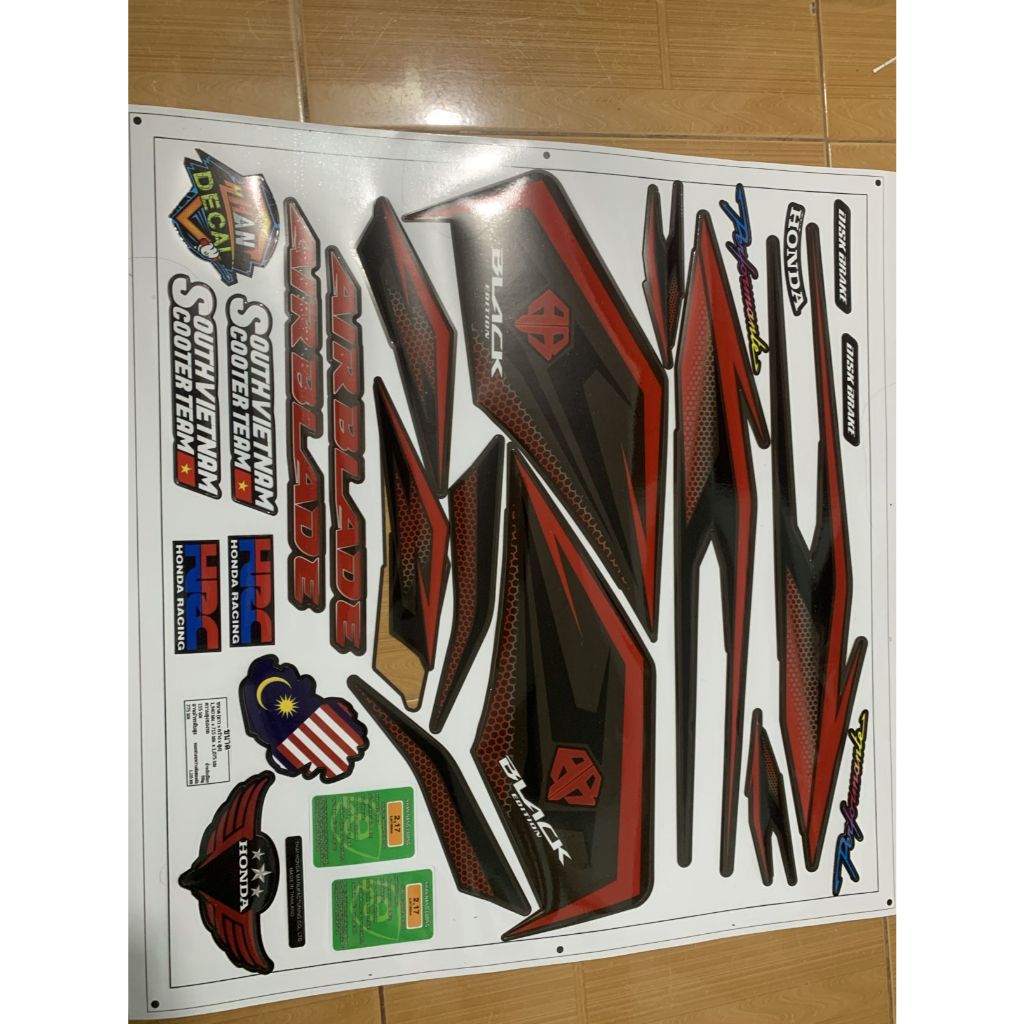 Tem ab 2016 - 2019 đỏ đen (2019 giống zin 80-90%)