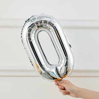 Bóng Số Màu Bạc Size Nhỏ 16inch