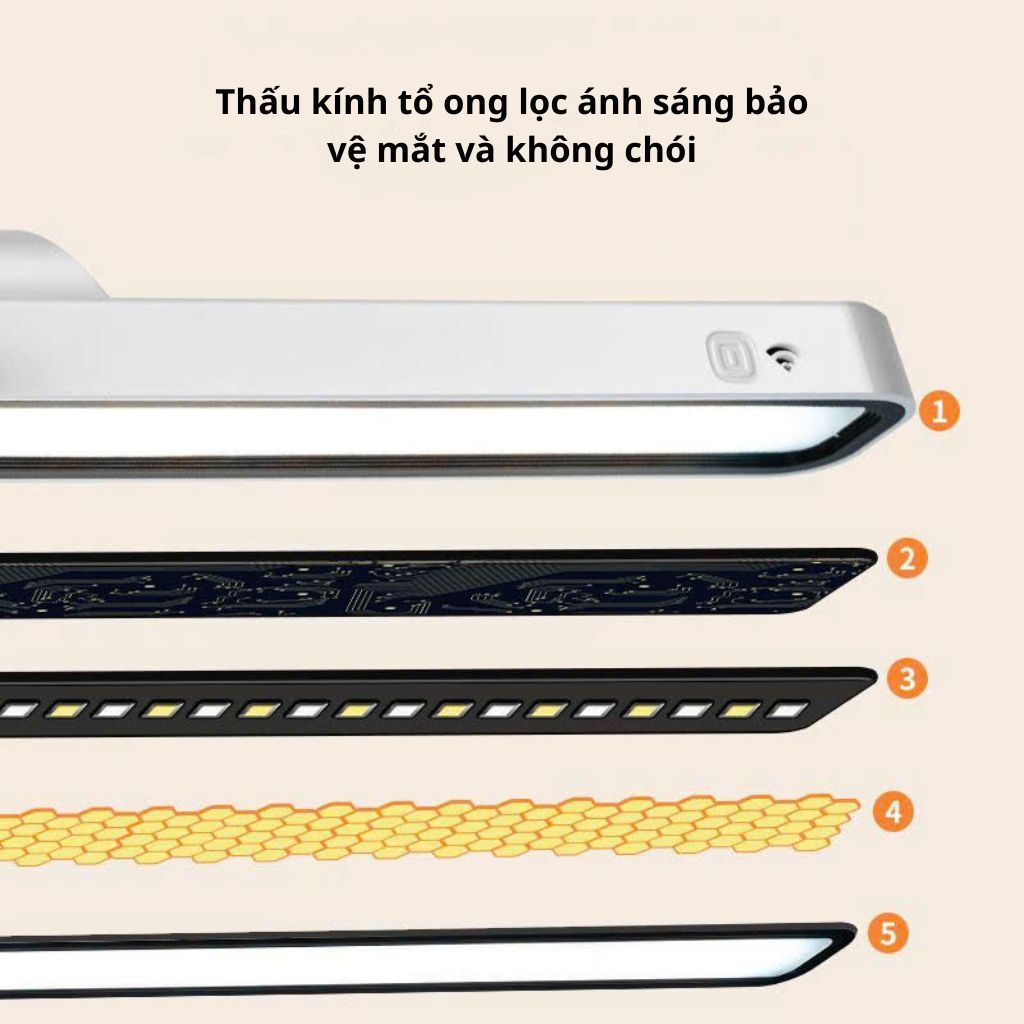 Đèn bàn học gắn tường 42cm chống cận , đồng hồ tích hợp,đèn học led xoay 80 độ điều chỉnh 3 chế độ sáng thông minh | BigBuy360 - bigbuy360.vn