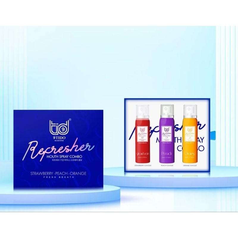 9Tido Beautiful- Combo xịt thơm miệng- Refresher mouth-