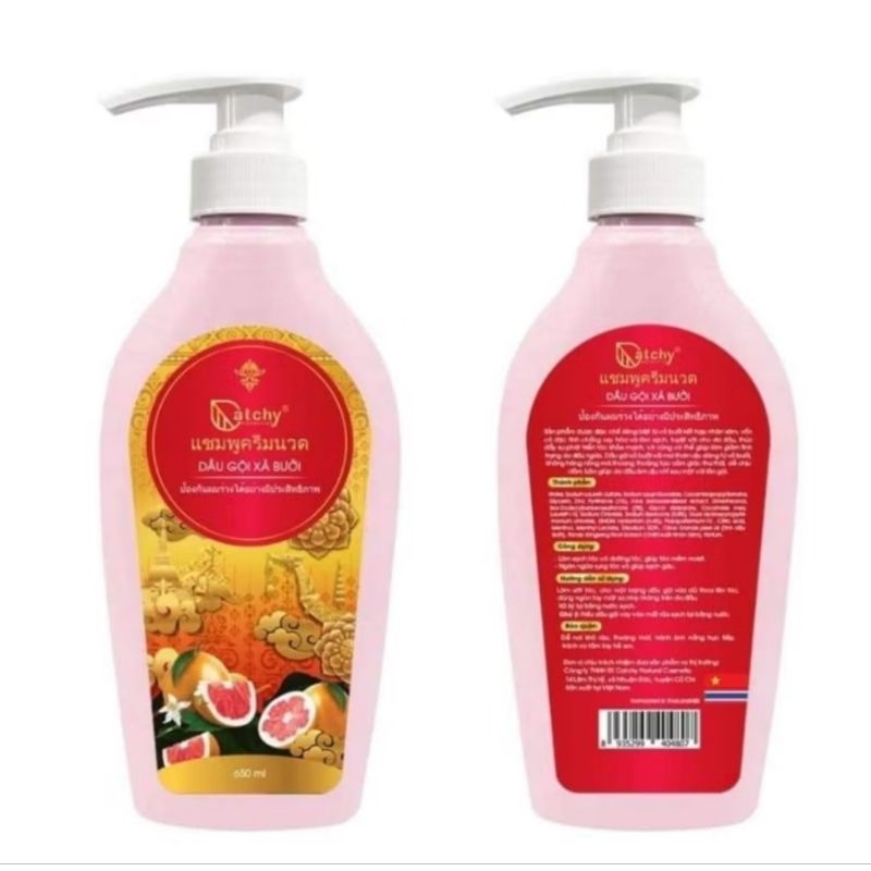 Dầu gội xả bưởi hồng 2 in 1 thái lan- Thể tích: 650ml