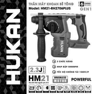  THÂN MÁY KHOAN BÊ TÔNG PIN HỘP GIẤY HUKAN 21-RH2706PLUS CHÍNH HÃNG CHƯA GỒM PIN 